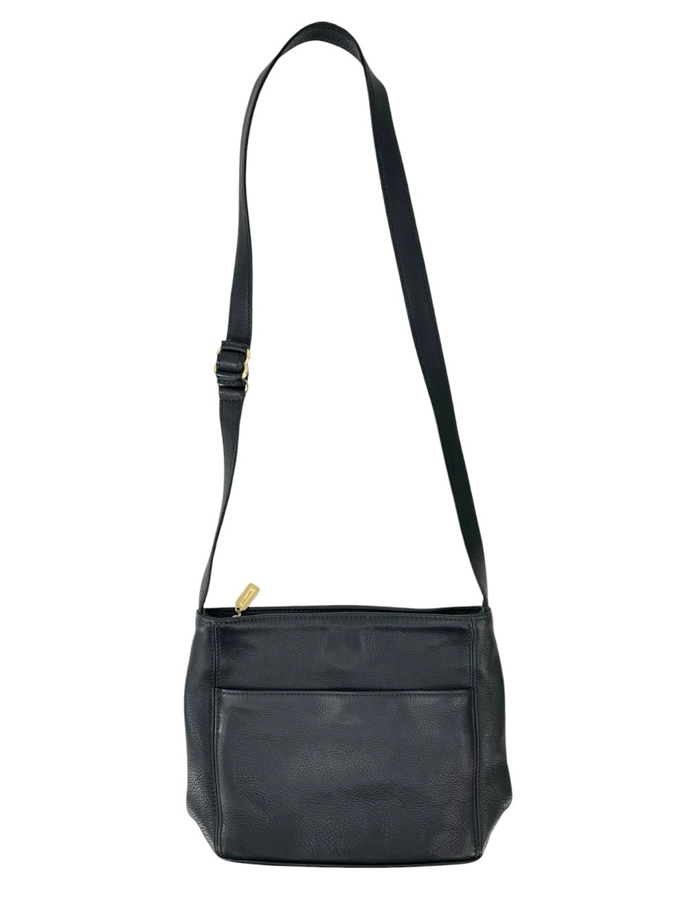 Vintage COACH Sonoma Bag #4924 - Black Pebble Leather Minimalist Crossbody Bag